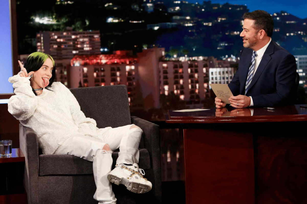 Billie Eilish and Jimmy Kimmel