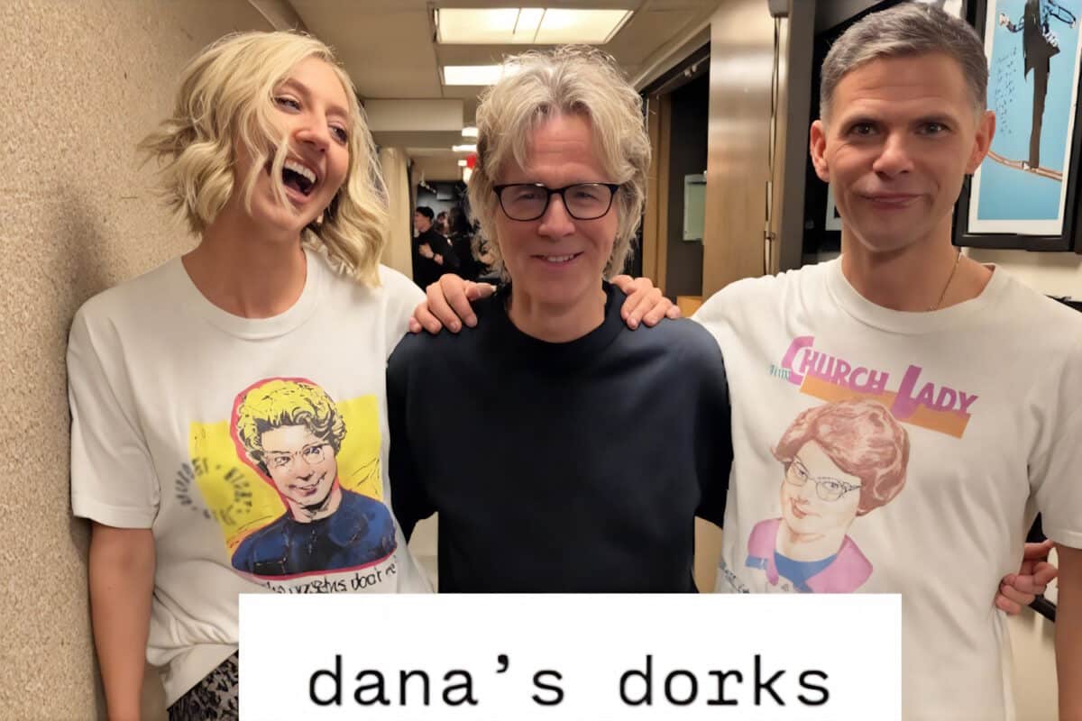 Heidi Gardner, Dana Carvey, and Mikey Day