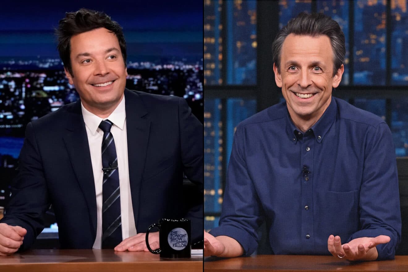 Jimmy Fallon and Seth Meyers