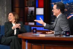 Kamala Harris, Stephen Colbert