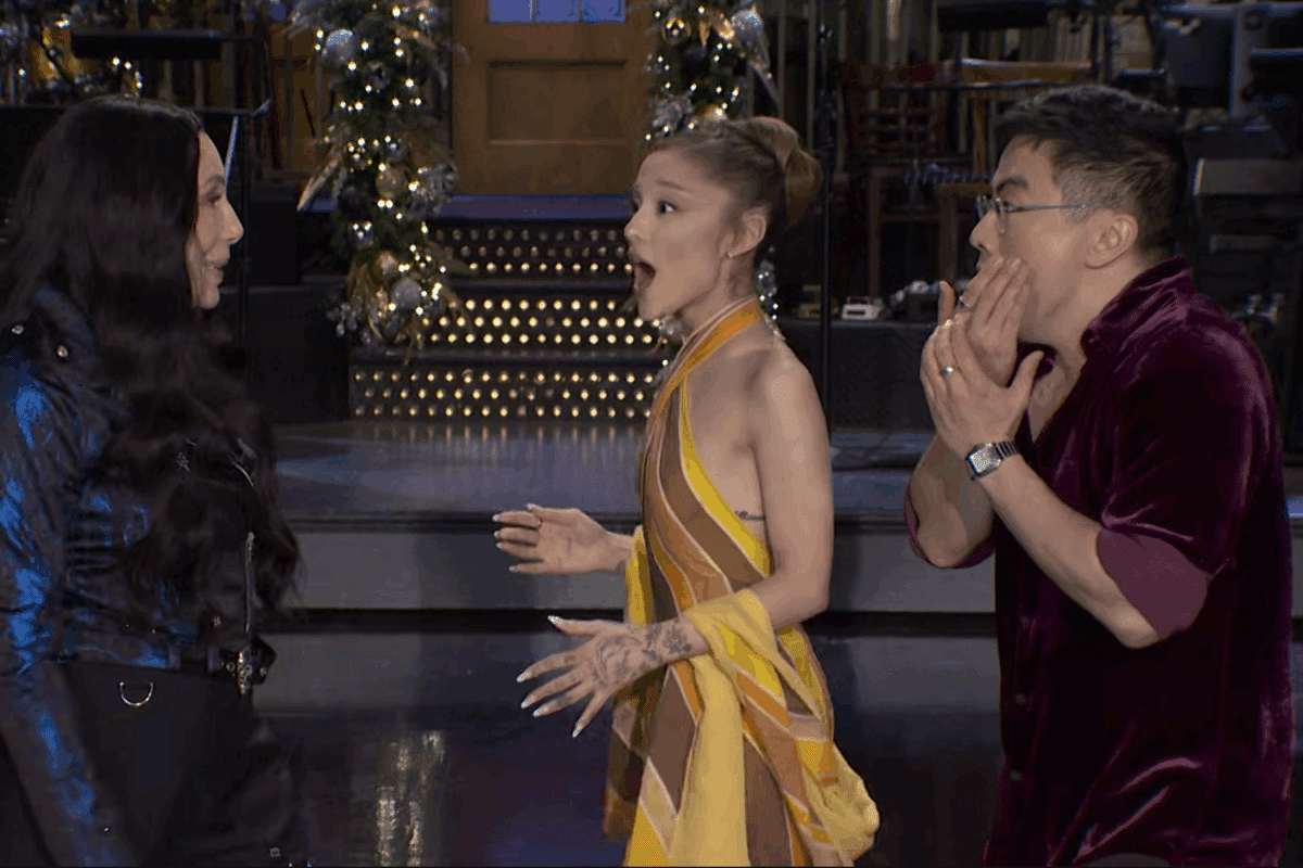 SNL Bowen Yang Cher Ariana Grande