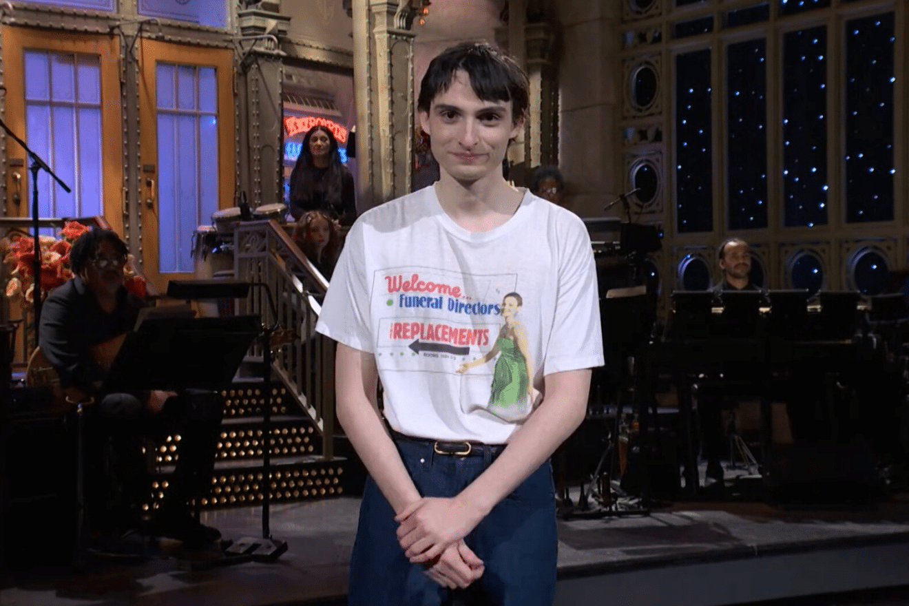Finn Wolfhard's SNL Tee Made Nod to The Replacements' Infamous Ban 40 Years Ago