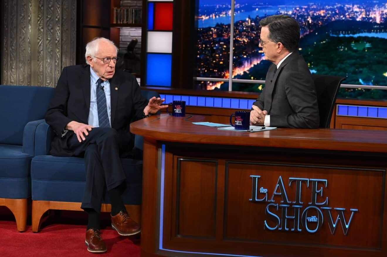 Bernie Sanders Stephen Colbert