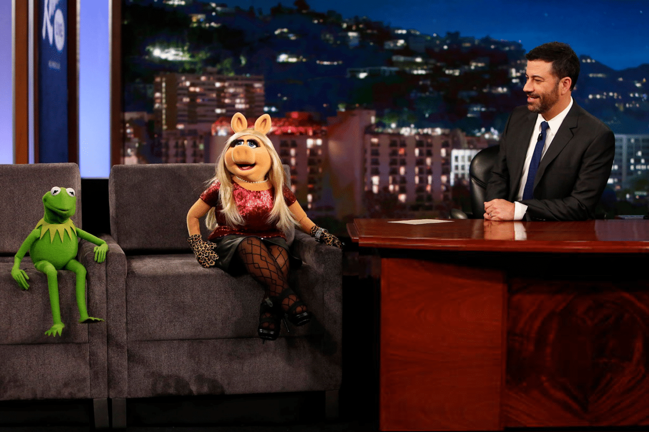 Kermit the Frog, Miss Piggy, Jimmy Kimmel