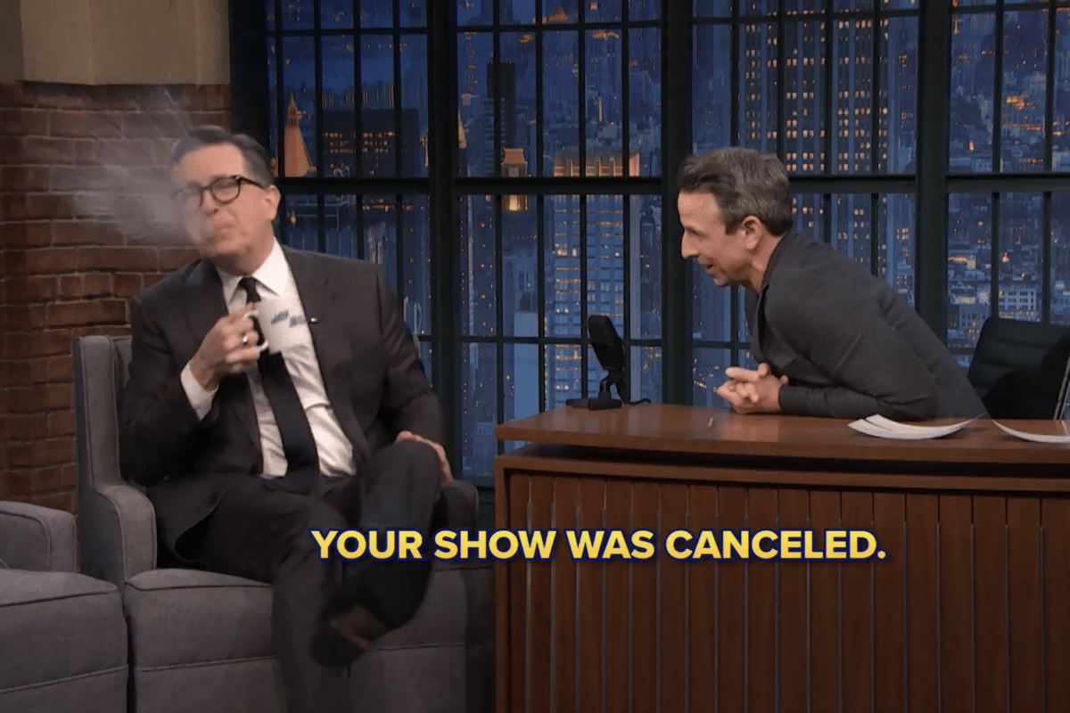 Seth Meyers Stephen Colbert Guest