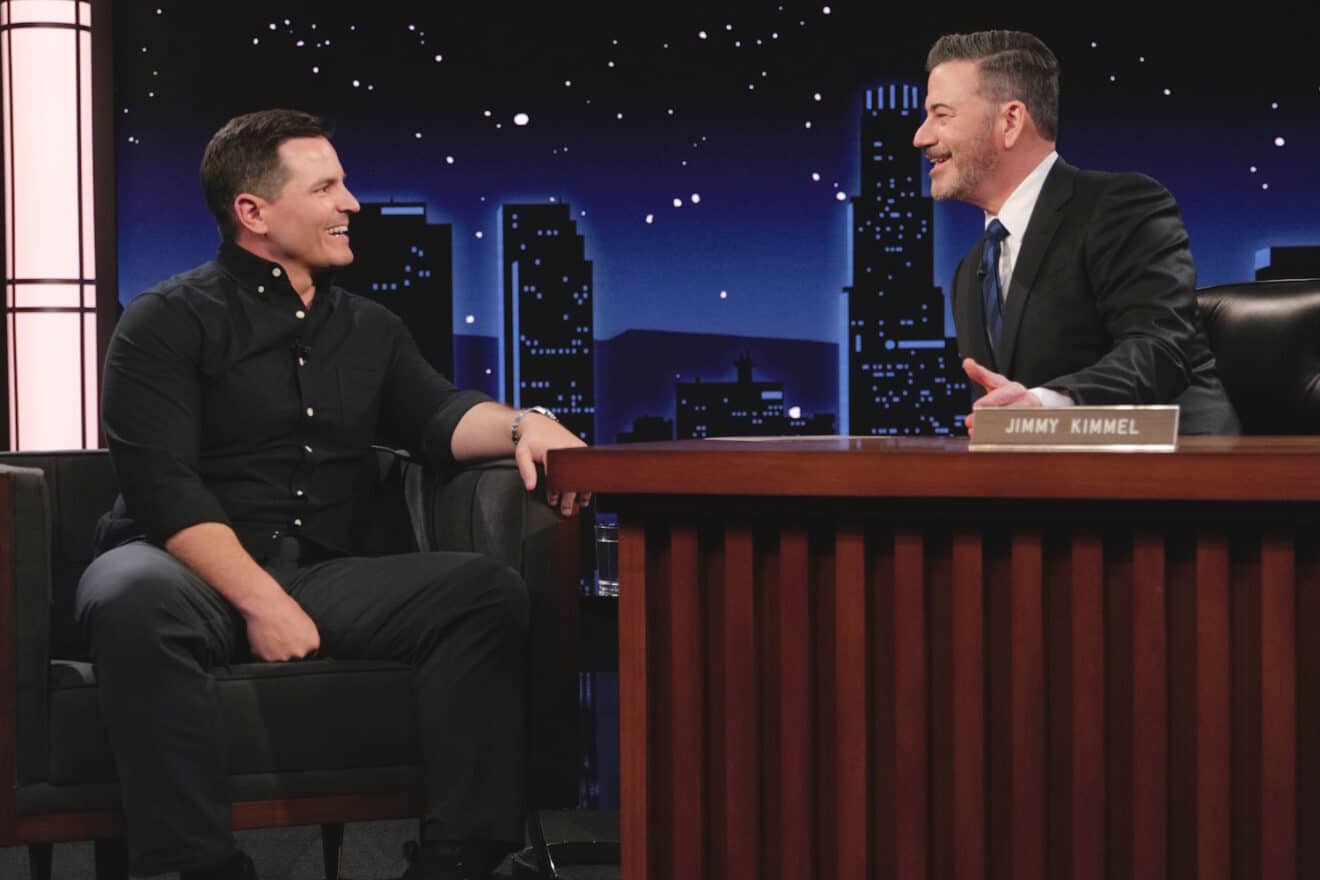 Seahawks head coach Mike MacDonald guested with Kimmel Mon Feb 9.