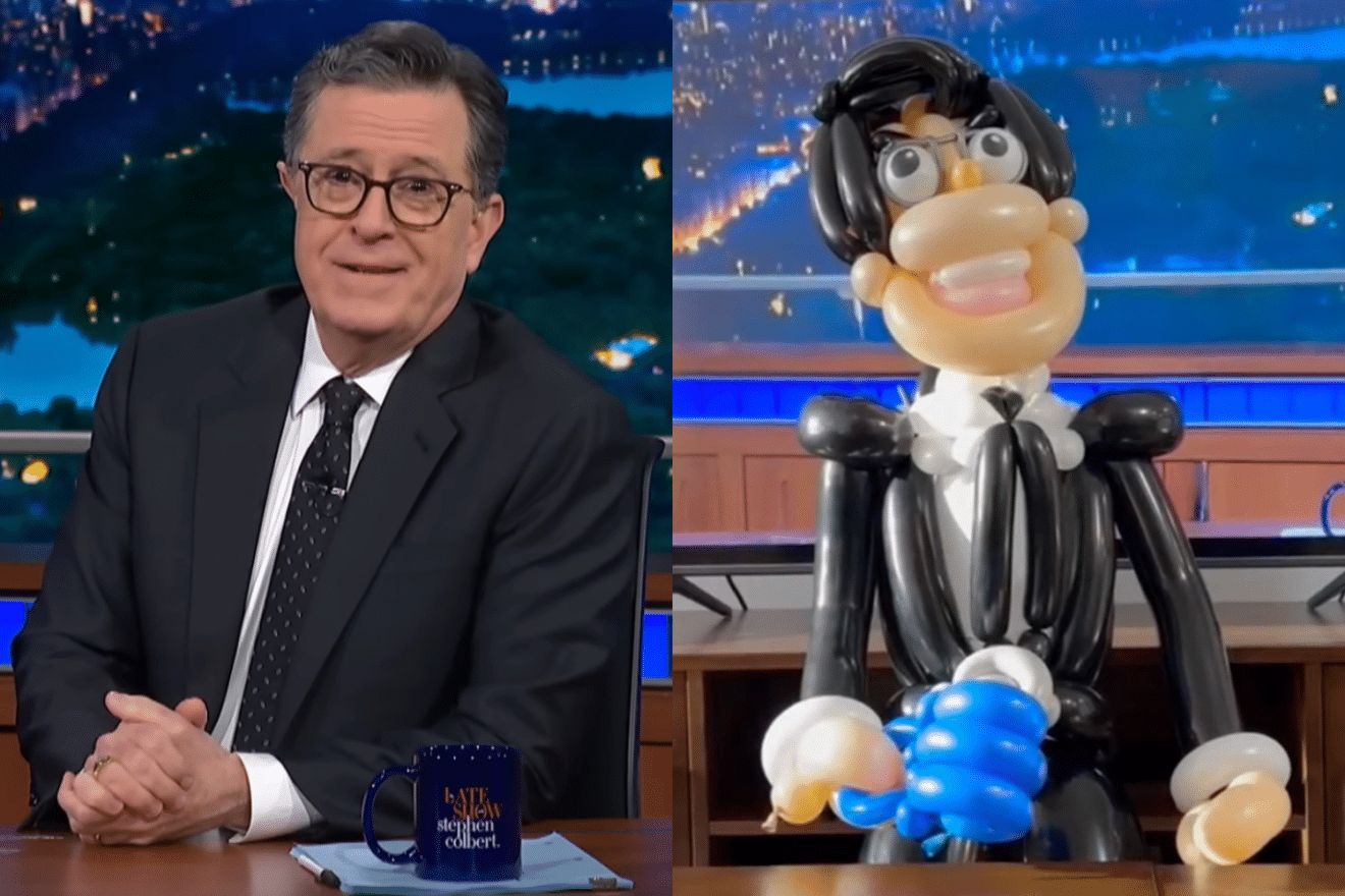 Doctor Turns Colbert Into Balloon Art After 'Meanwhile' Mention