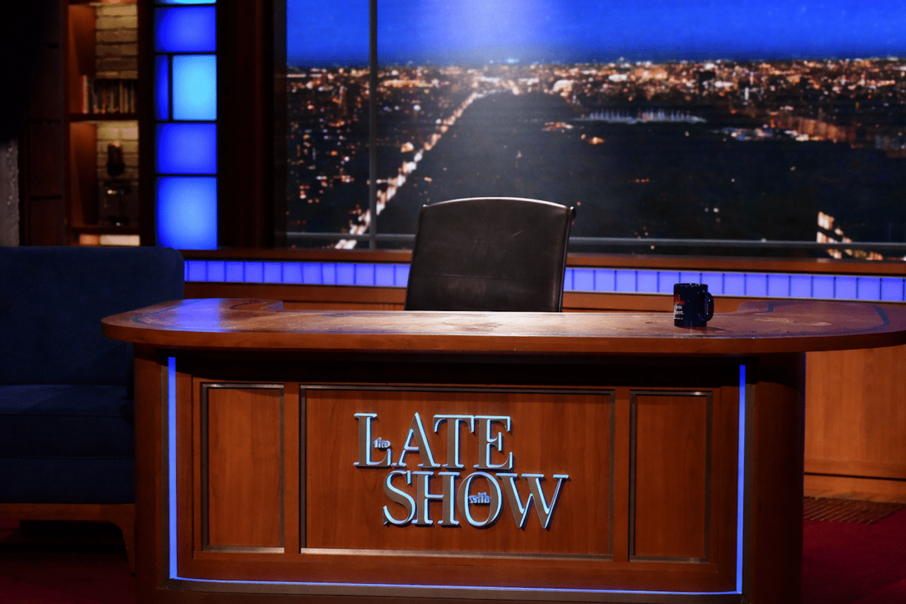 Empty Late Show set