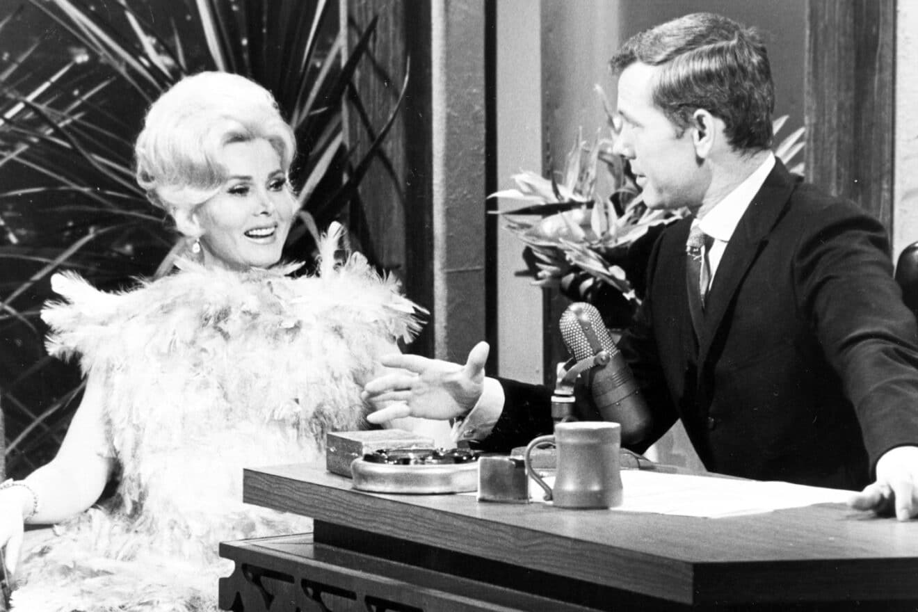 Zsa Zsa Gabor and Johnny Carson