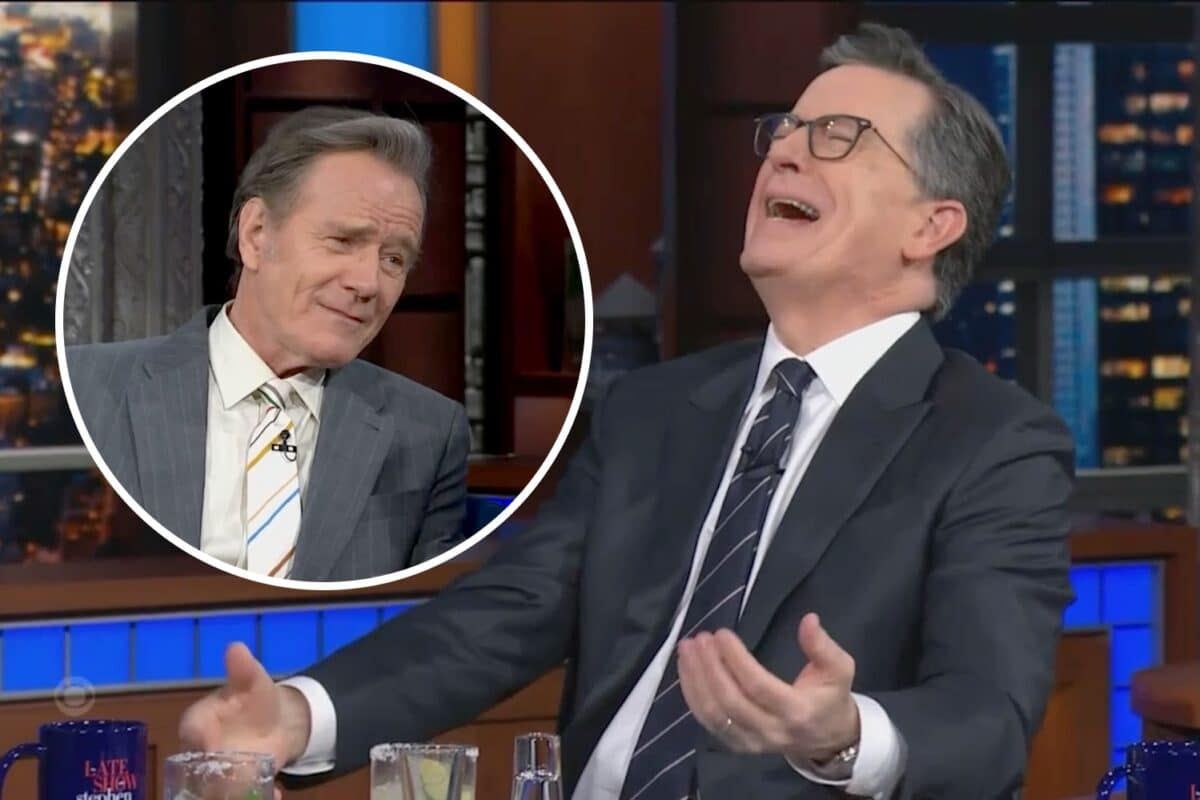 Cranston Colbert Late Show Tequila
