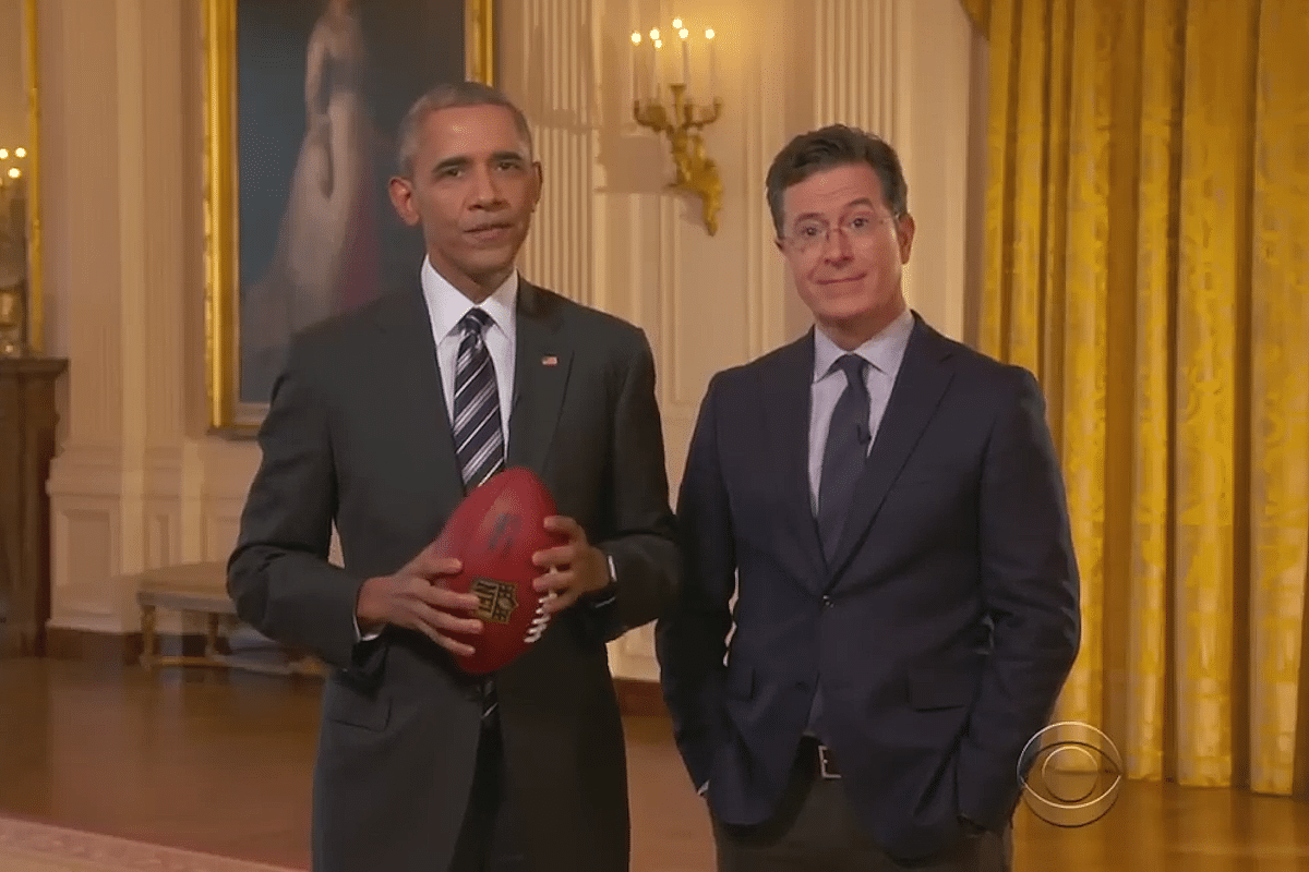 Barack Obama, Stephen Colbert