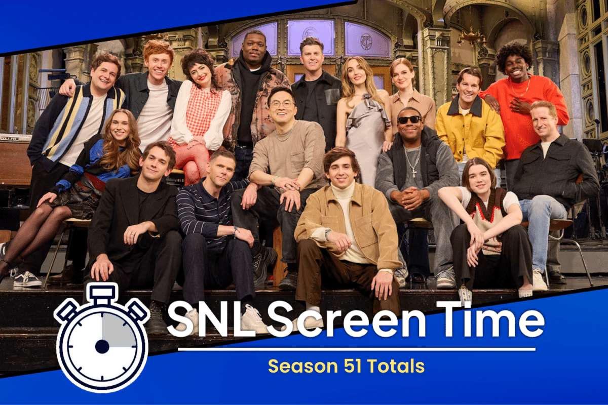 SNL Screen Time Totals Season 51
