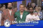 SNL Screen Time Report Matt Damon