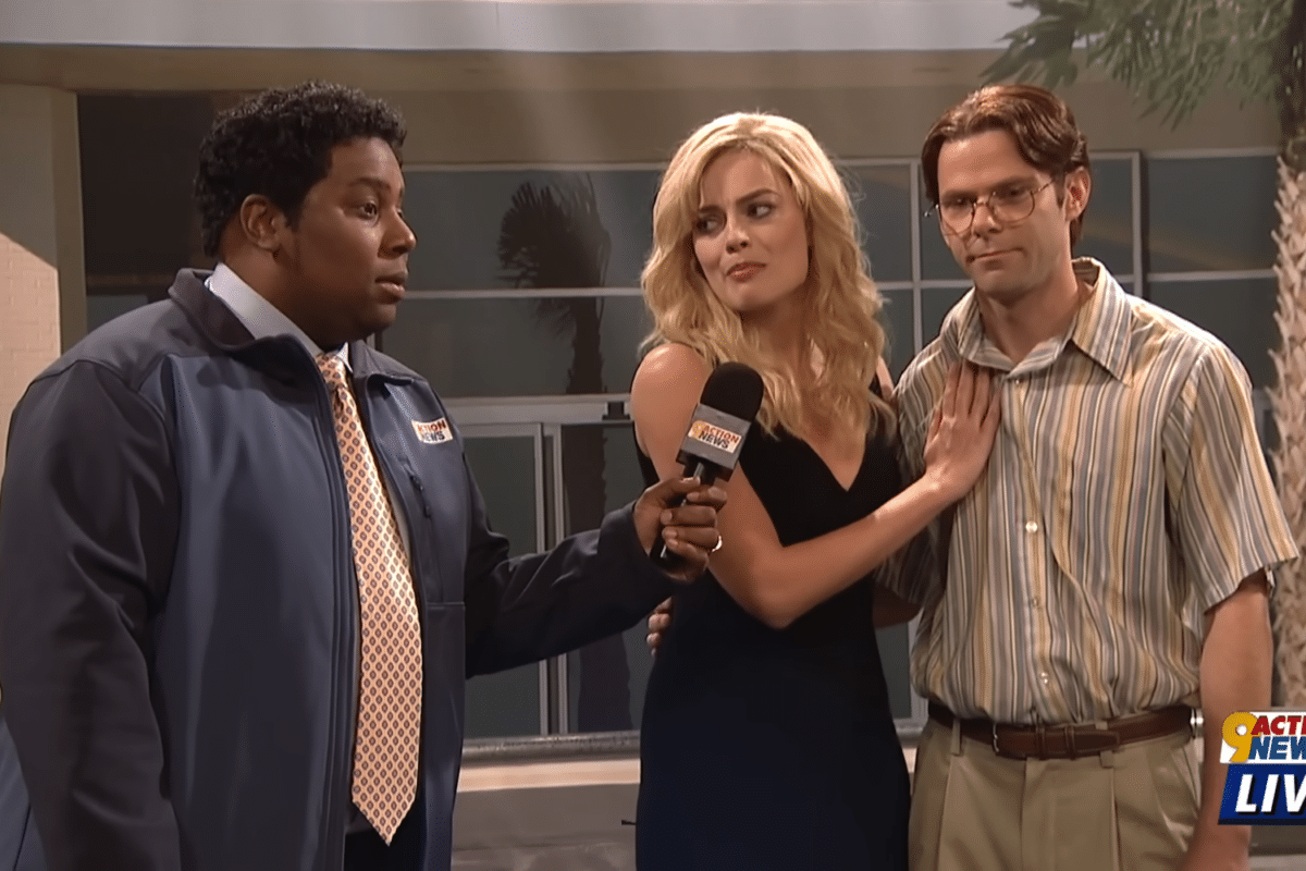 Kenan Thompson, Margot Robbie, Mikey Day