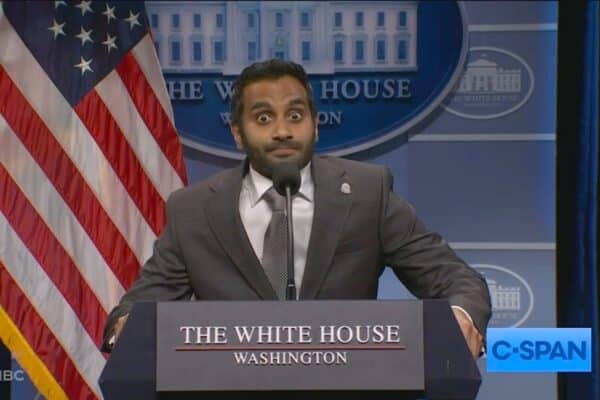 SNL Aziz Ansari Kash Patel