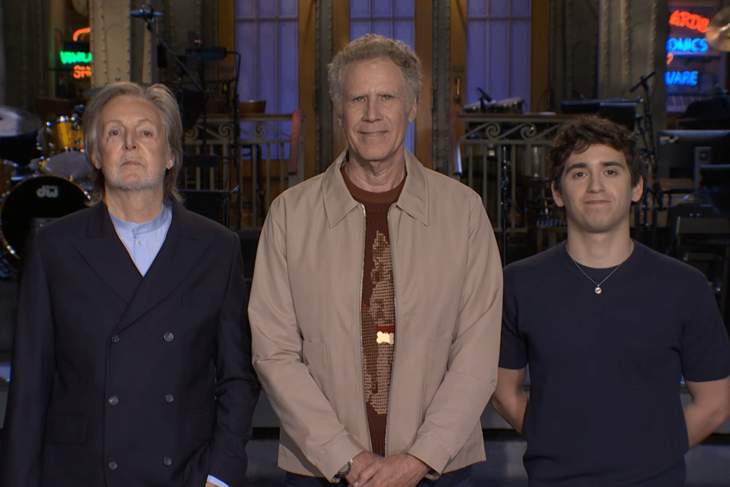 Paul McCartney, Will Ferrell, and Marcello Hernandez