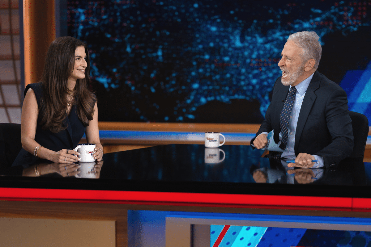 Kaitlan Collins, Jon Stewart