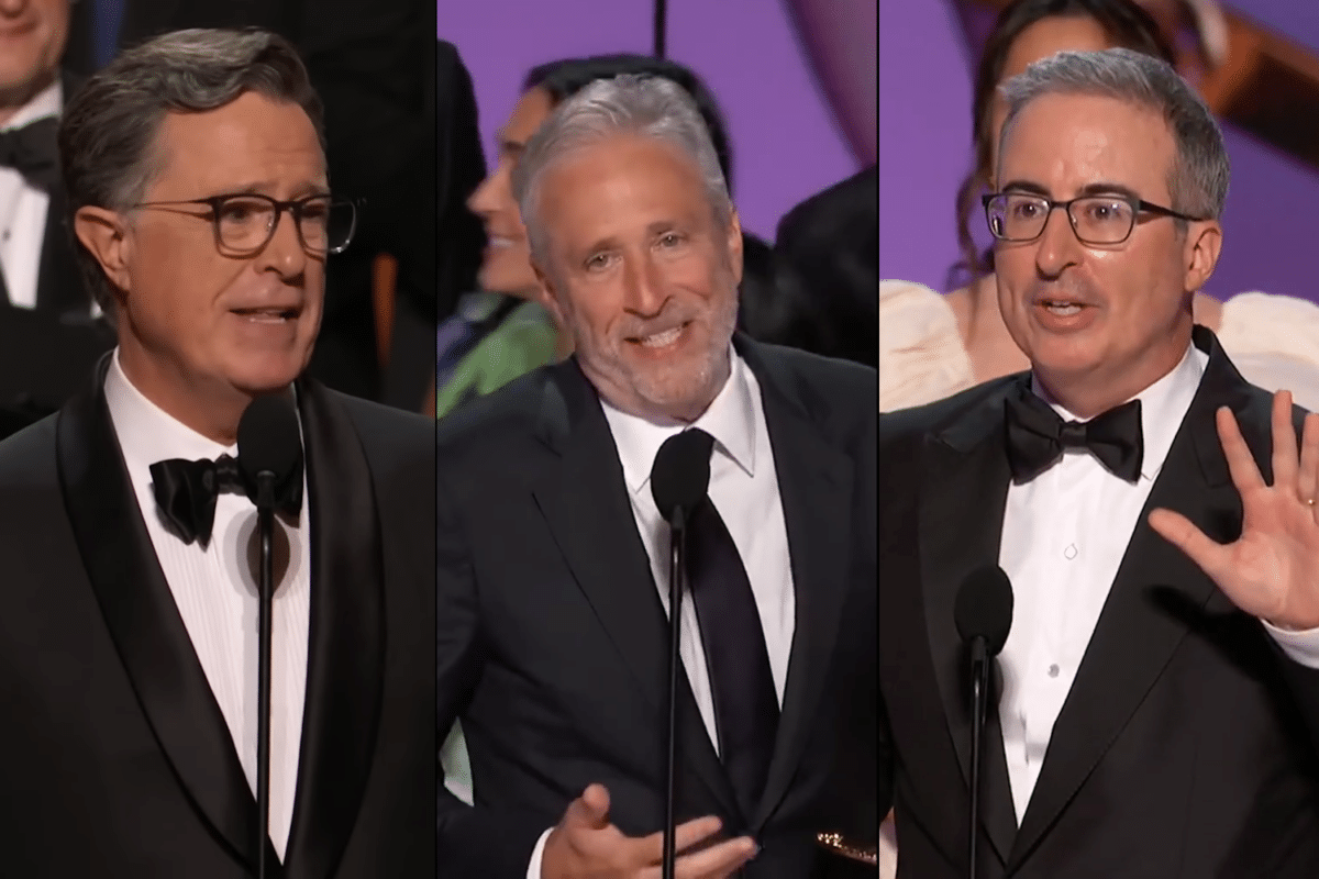 Colbert, Stewart, John Oliver