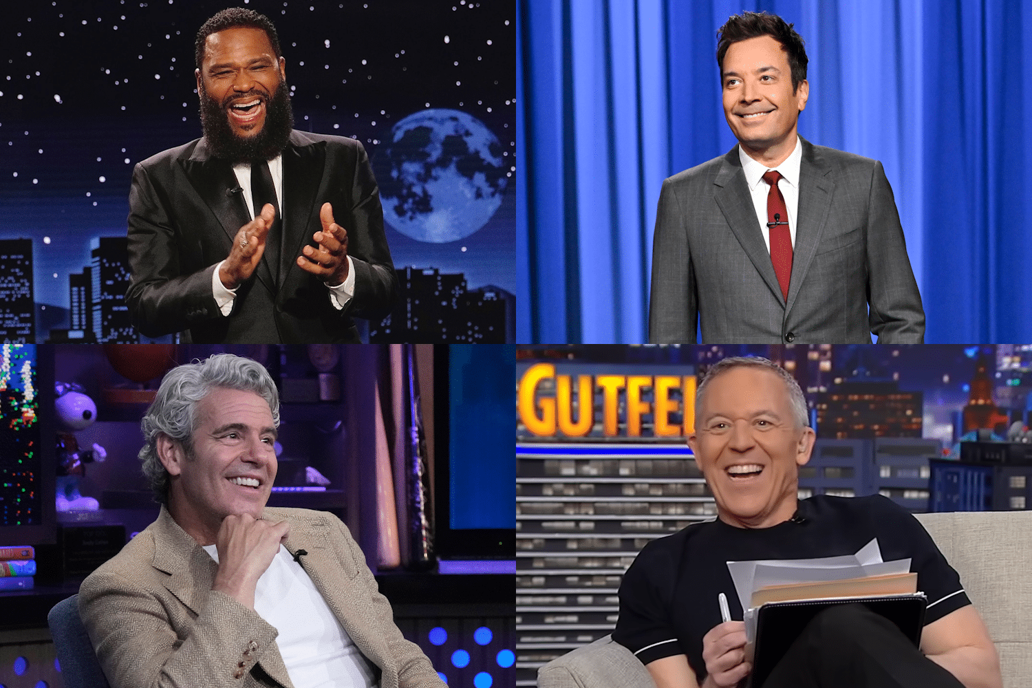 Anthony Anderson, Jimmy Fallon, Andy Cohen, Greg Gutfeld