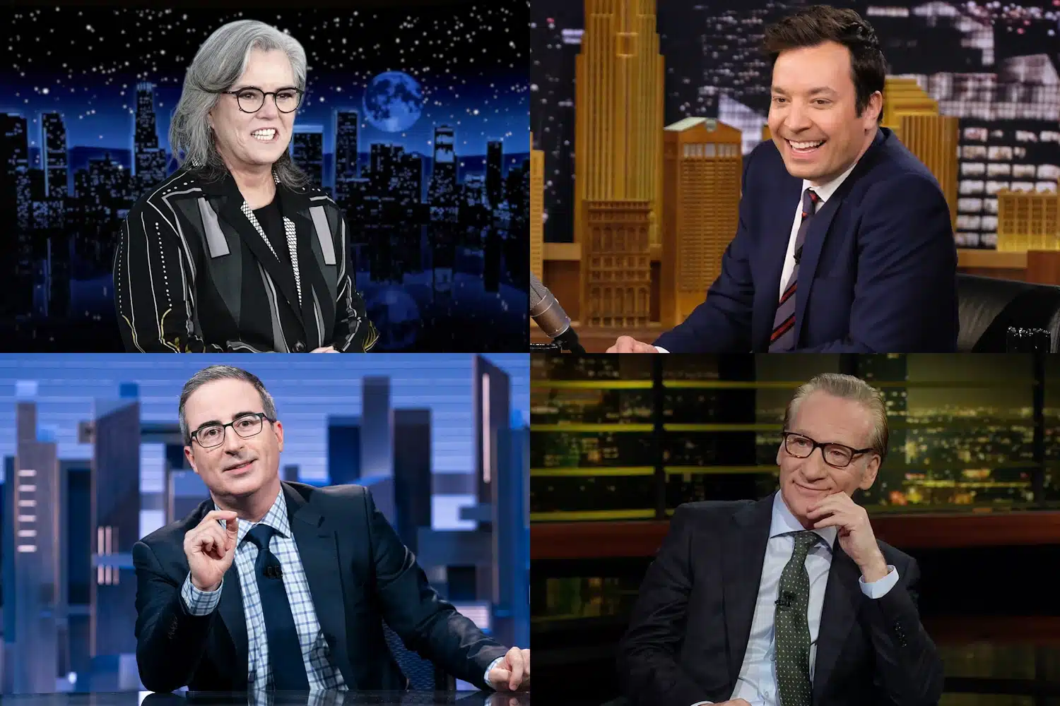 Rosie O'Donnell, Jimmy Fallon, John Oliver, Bill Maher
