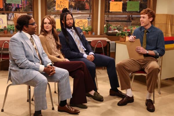 Kenan Thompson, Ashley Padilla, Jalen Brunson, and Ben Marshall