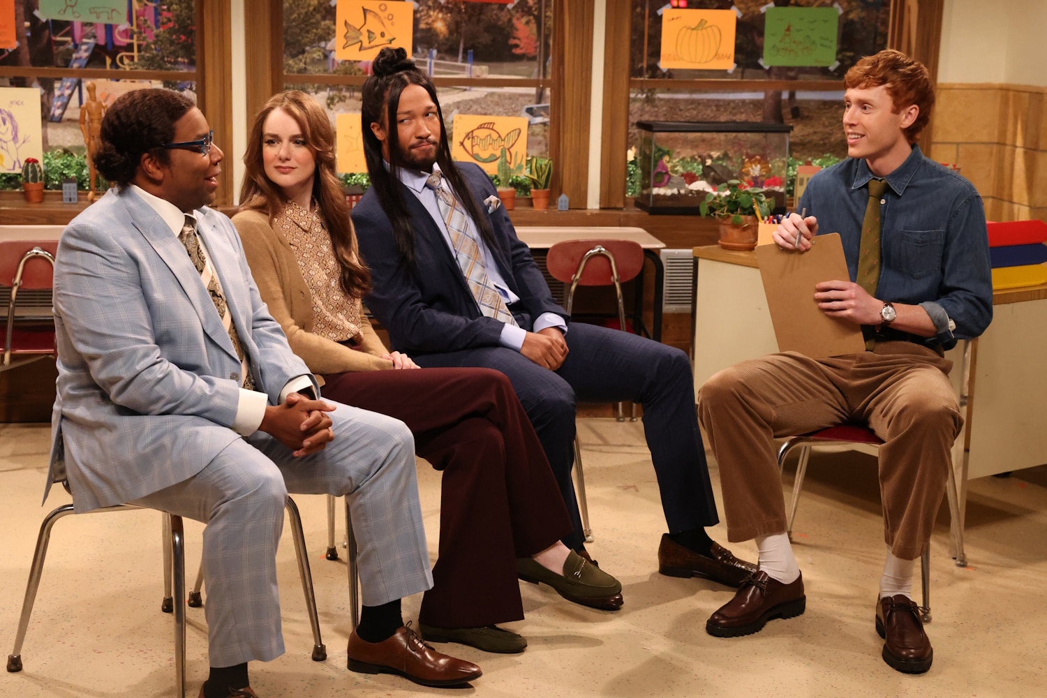 Kenan Thompson, Ashley Padilla, Jalen Brunson, and Ben Marshall