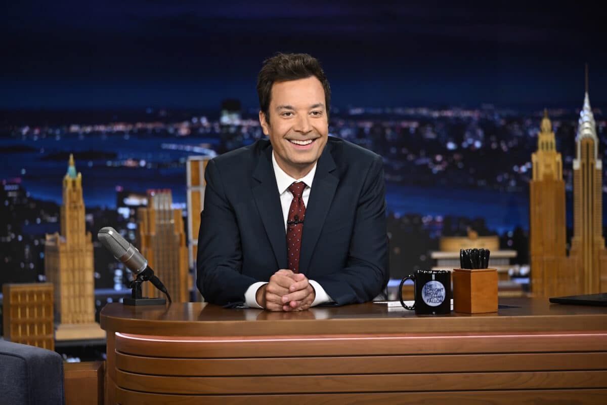 Jimmy Fallon desk