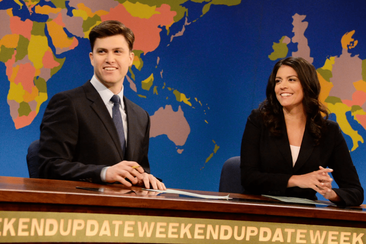 Colin Jost, Cecily Strong 2014