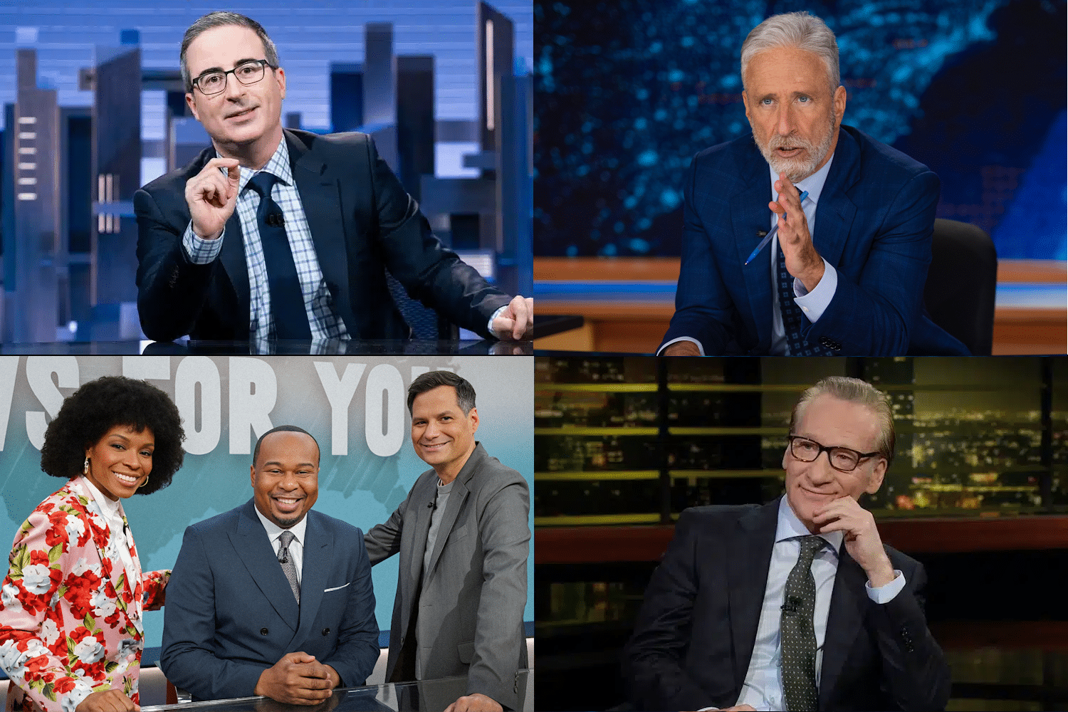 John Oliver, Jon Stewart, Have I Got News For You, Bill Maher