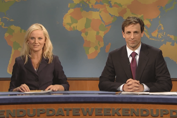 Amy Poehler, Seth Meyers Weekend Update debut