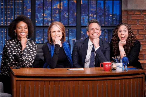 Amber Ruffin, Gloria Steinem, Seth Meyers, Jenny Hagel