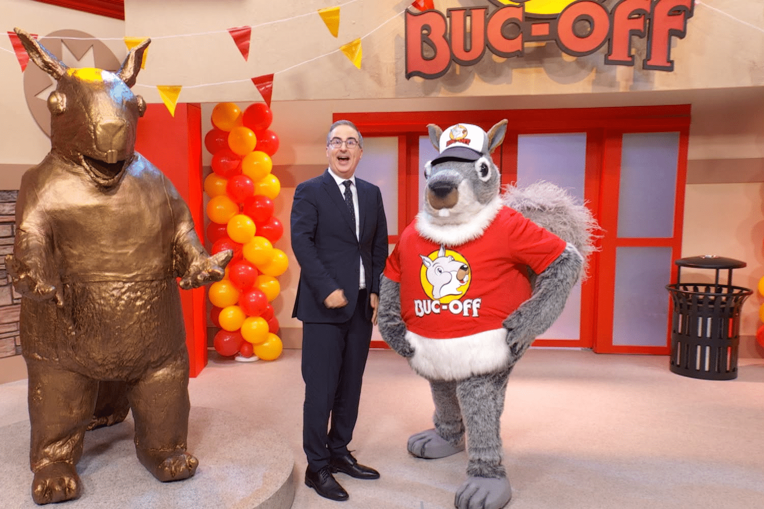 John Oliver, Mr Nutterbutter, Buc-off
