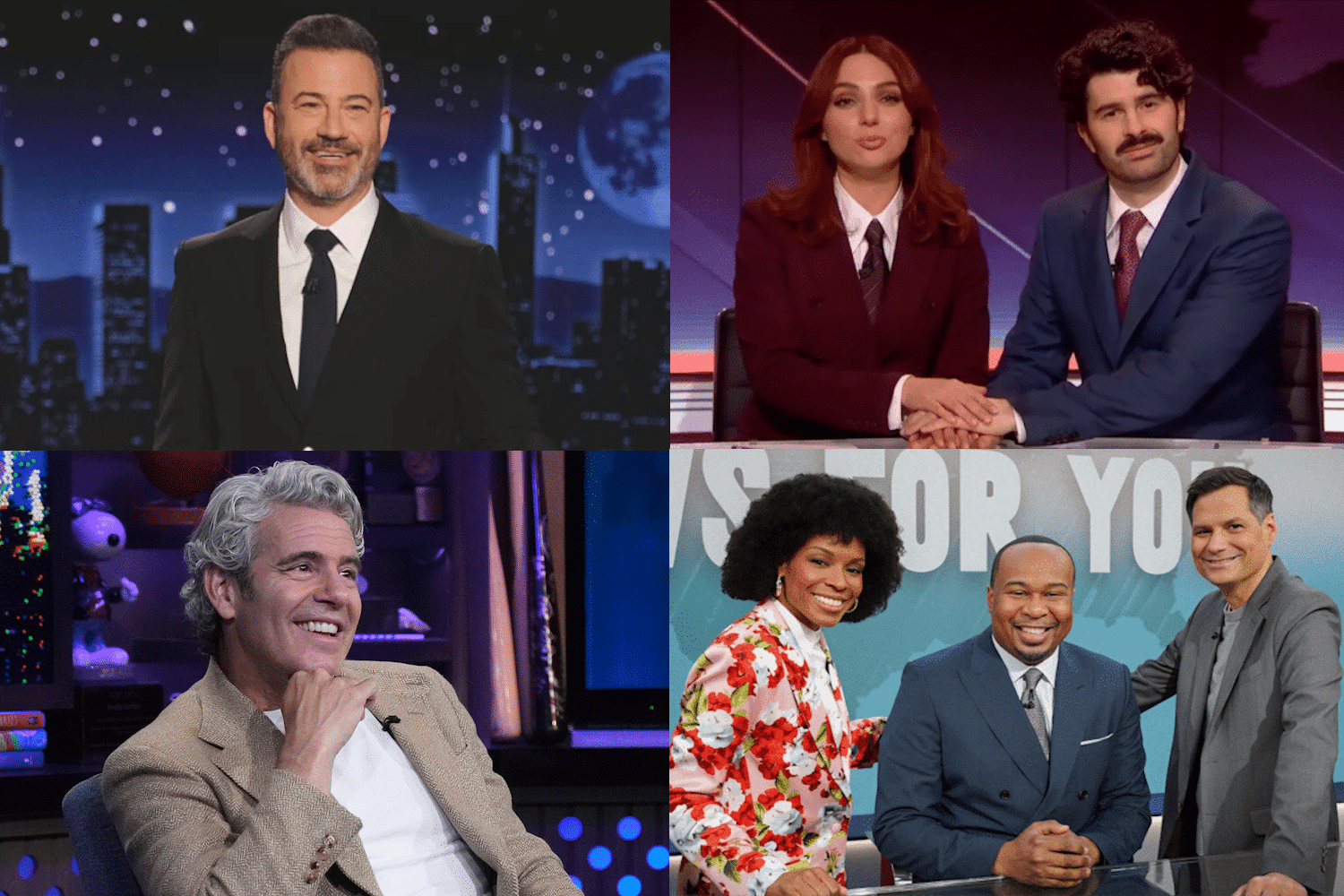 Jimmy Kimmel, SNL UK, Andy Cohen, Have I Got News for You