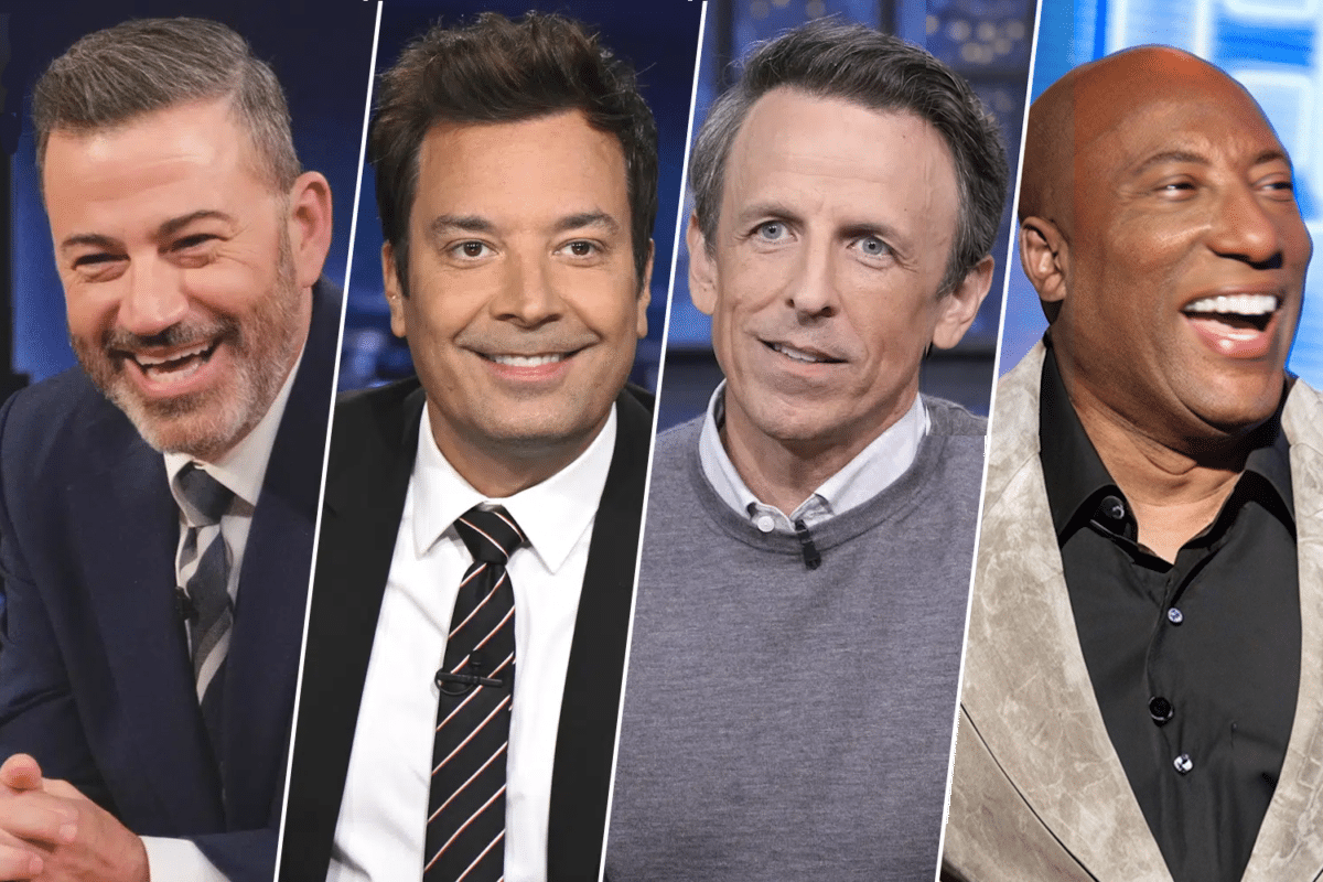 Jimmy Kimmel, Jimmy Fallon, Seth Meyers, Byron Allen